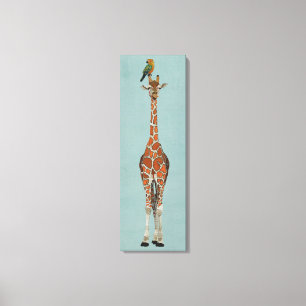 TOILE GIRAFFE & PARROT