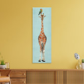 TOILE GIRAFFE & PARROT (Insitu(Salon))