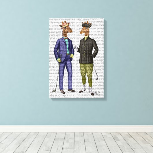 Toile Giraffes de golf (Insitu (Plancher de Bois))