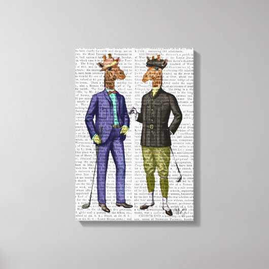 Toile Giraffes de golf (Recto)