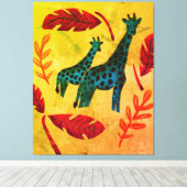 Toile Giraffes Journeying (Insitu (Plancher de Bois))
