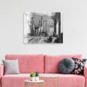 Toile Giraffes sur l'escalier aux Anglais (Insitu(Salon))