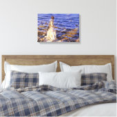 Toile Girl Fishing (par John Singer Sargent) (Insitu(Chambre))