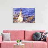 Toile Girl Fishing (par John Singer Sargent) (Insitu(Salon))