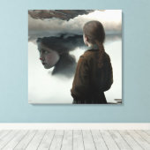 Toile Girl with clouds (Insitu (Plancher de Bois))