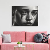 Toile Girl with tears (Insitu(Salon))