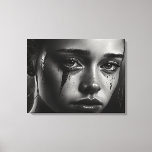 Toile Girl with tears (Recto)