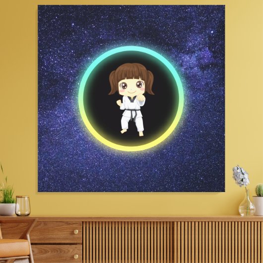 Toile Girls Karate Galaxy (Insitu(Salon))