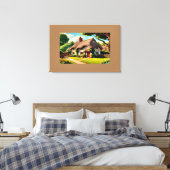 Toile gîte de campagne anglais (Insitu(Chambre))