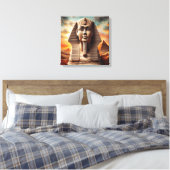 Toile Giza Sphinx Head avec Pyramides Egypte Travel (Insitu(Chambre))