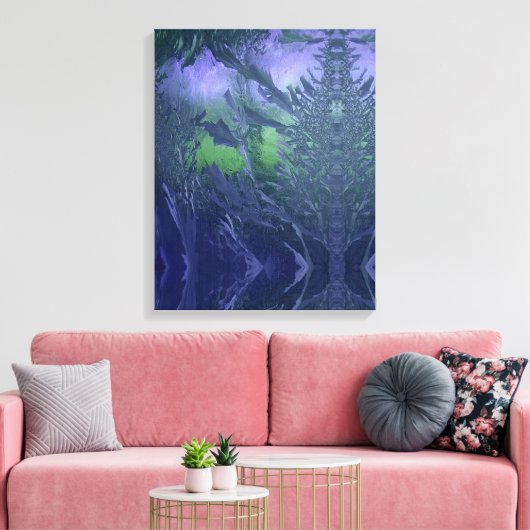 Toile glace bleue cool  (Insitu(Salon))