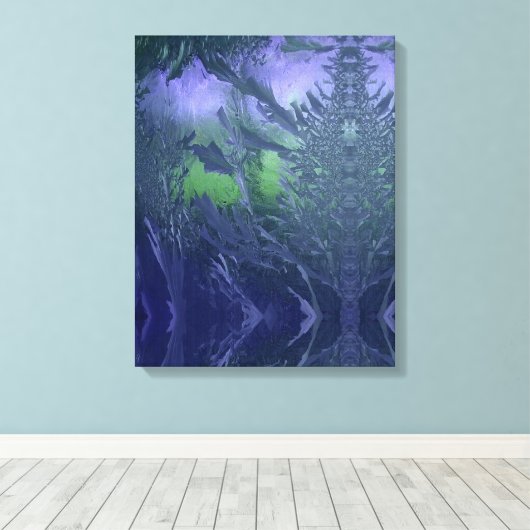 Toile glace bleue cool  (Insitu (Plancher de Bois))