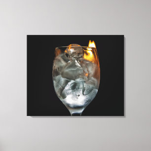 Toile Glace et feu