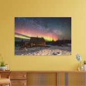 Toile Glace et neige | Aurora Polaris Murmansk, Islande (Insitu(Salon))