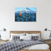 Toile Glace et neige | Mt. Fuji et Tokyo Skyline (Insitu(Chambre))
