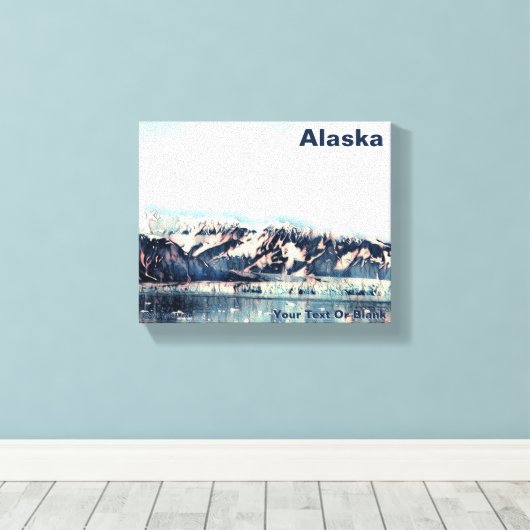 Toile Glacier côtier (Insitu (Plancher de Bois))