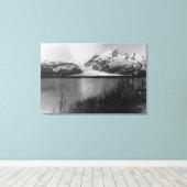 Toile Glacier Davidson en Alaska Photo (Insitu (Plancher de Bois))