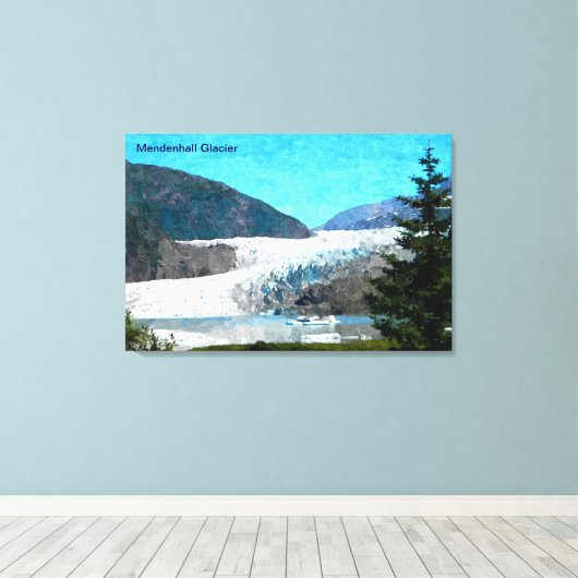 Toile Glacier Mendenhall (Insitu (Plancher de Bois))