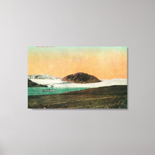 Toile Glacier Muir et Icebergs en Alaska #2 (Recto)