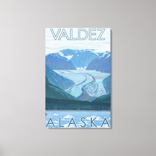 Toile Glacier Scene - Valdez, Alaska (Recto)
