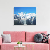 Toile Glaciers sur le Mont Blanc (Insitu(Salon))