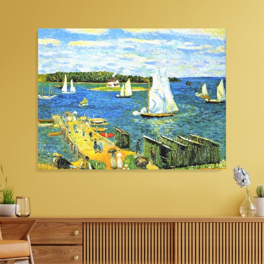 Toile Glackens - Mahone Bay, beaux-arts, (Insitu(Salon))