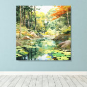 Toile Glade forestier (Insitu (Plancher de Bois))