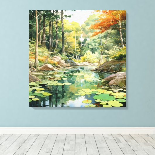 Toile Glade forestier (Insitu (Plancher de Bois))