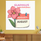 Toile Gladiolus - Fleur De Naissance Pour Août (Insitu(Salon))