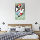 Toile Gladness de NoëlLes enfants de patinage sur glace (Insitu(Chambre))