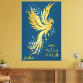 Toile Glam Gold Phoenix Silver Parties scintillant Monog (Insitu(Salon))
