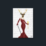 Toile Glamor Deer à Marsala<br><div class="desc">Mode & Figuration</div>