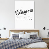 Toile Glasgow Écosse "L'endroit vert cher" (Insitu(Chambre))