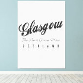 Toile Glasgow Écosse "L'endroit vert cher" (Insitu (Plancher de Bois))