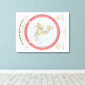Toile Gleason's NEW STANDARD MAP OF THE WORLD - Canvas (Insitu (Plancher de Bois))