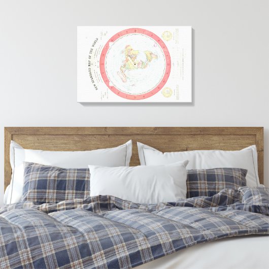 Toile Gleason's ~NEW STANDARD MAP OF THE WORLD~ Poster (Insitu(Chambre))