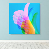 Toile GLITCH ART sur l'impression de la zone de travail (Insitu (Plancher de Bois))