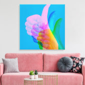 Toile GLITCH ART sur l'impression de la zone de travail (Insitu(Salon))