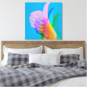 Toile GLITCH ART sur l'impression de la zone de travail (Insitu(Chambre))