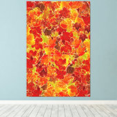 Toile Glittery Fall Maple Feuilles (Insitu (Plancher de Bois))