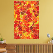 Toile Glittery Fall Maple Feuilles (Insitu(Salon))
