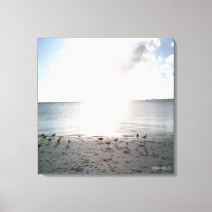 Toile Gloire du soleil à la plage
