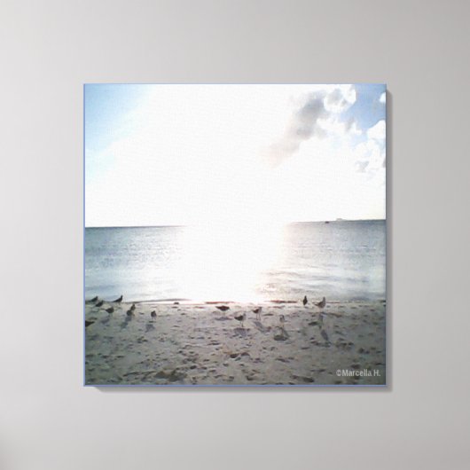 Toile Gloire du soleil à la plage (Recto)