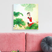 Toile (Gloss) enrobée de 12x12 pouces avec moteur  (Insitu(Salon))