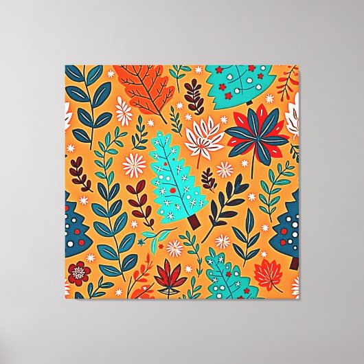 Toile Glowing Christmas Pattern Design (Recto)