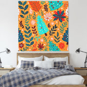 Toile Glowing Christmas Pattern Design (Insitu(Chambre))