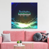 Toile GLOWWING NEON STAR Bat mitzvah Se connecter Carte (Insitu(Salon))