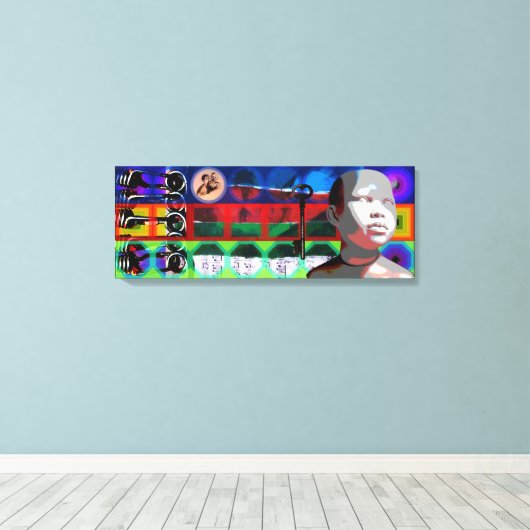 Toile GMT 24 H Projet Beethoven Cadres psychédéliques C (Insitu (Plancher de Bois))