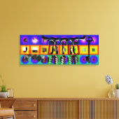 Toile GMT 24 Heures Project Pop Psychedelic Frames 2 C (Insitu(Salon))