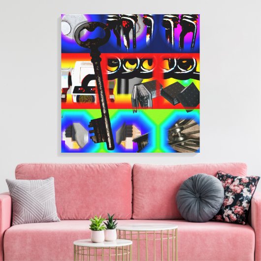 Toile GMT 24 Heures Project Pop Psychedelic Frames S C (Insitu(Salon))